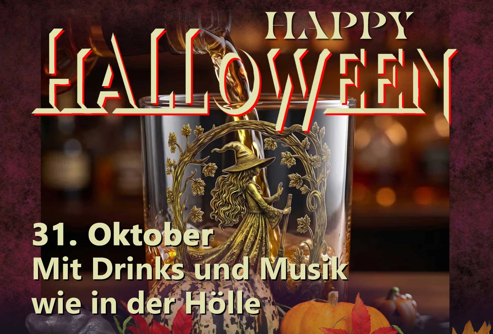 Happy Halloween am 31. Oktober – mit Drinks und Musik wie in der Hölle